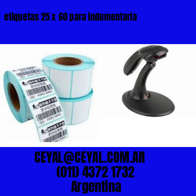 etiquetas 25 x 60 para indumentaria