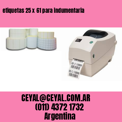 etiquetas 25 x 61 para indumentaria