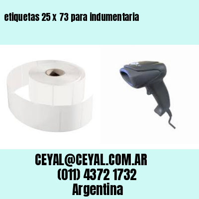 etiquetas 25 x 73 para indumentaria