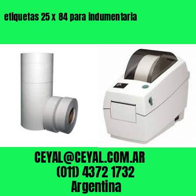 etiquetas 25 x 84 para indumentaria
