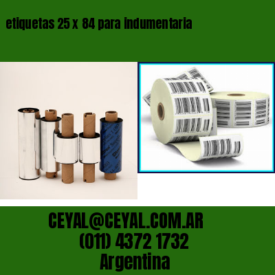 etiquetas 25 x 84 para indumentaria