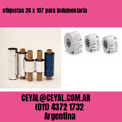 etiquetas 26 x 107 para indumentaria