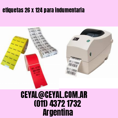 etiquetas 26 x 124 para indumentaria