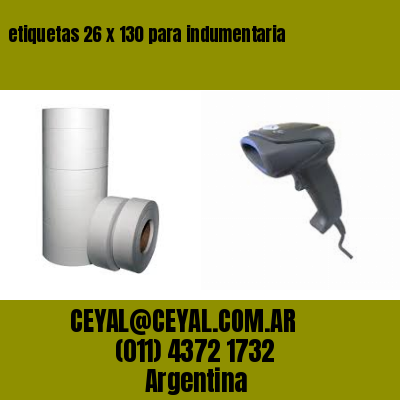 etiquetas 26 x 130 para indumentaria