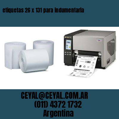 etiquetas 26 x 131 para indumentaria