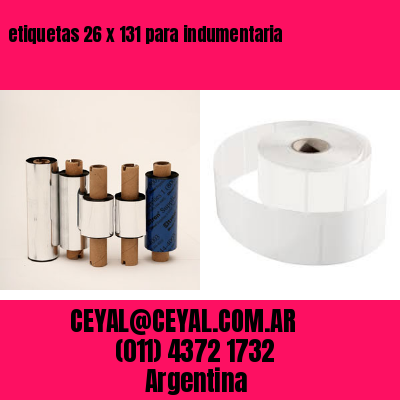 etiquetas 26 x 131 para indumentaria