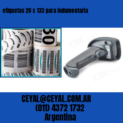 etiquetas 26 x 133 para indumentaria