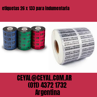 etiquetas 26 x 133 para indumentaria
