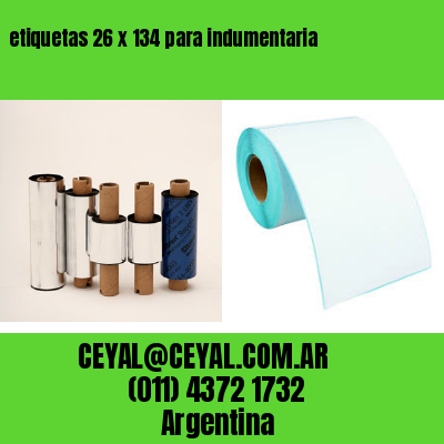 etiquetas 26 x 134 para indumentaria