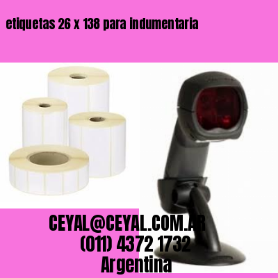 etiquetas 26 x 138 para indumentaria