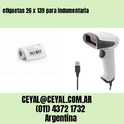 etiquetas 26 x 139 para indumentaria
