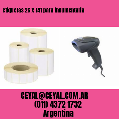 etiquetas 26 x 141 para indumentaria