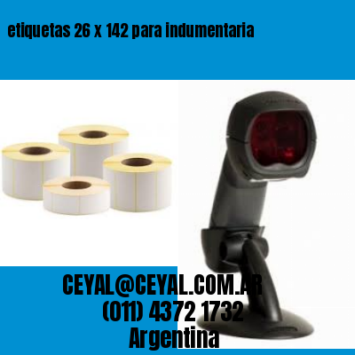 etiquetas 26 x 142 para indumentaria