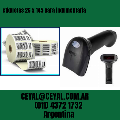 etiquetas 26 x 145 para indumentaria