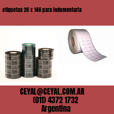 etiquetas 26 x 146 para indumentaria