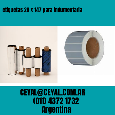 etiquetas 26 x 147 para indumentaria