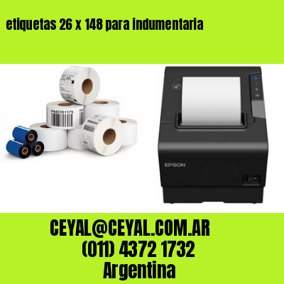 etiquetas 26 x 148 para indumentaria