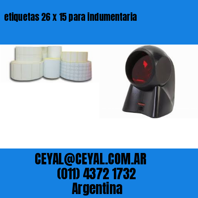 etiquetas 26 x 15 para indumentaria