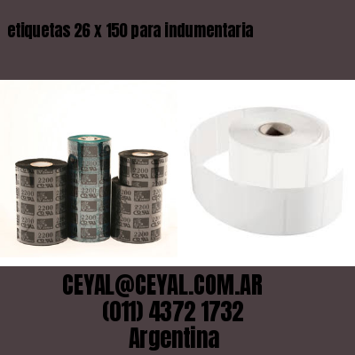 etiquetas 26 x 150 para indumentaria