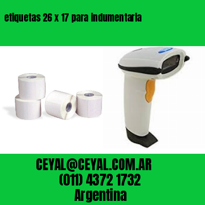 etiquetas 26 x 17 para indumentaria