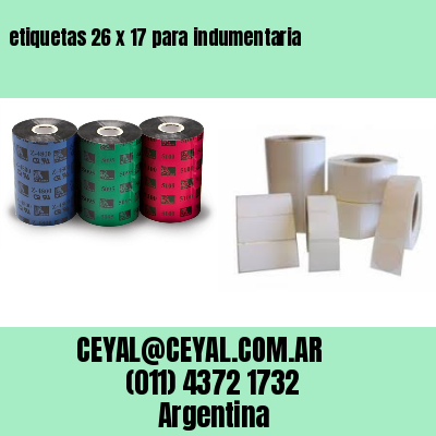 etiquetas 26 x 17 para indumentaria