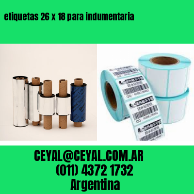 etiquetas 26 x 18 para indumentaria