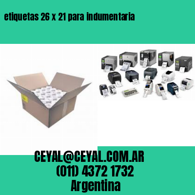 etiquetas 26 x 21 para indumentaria