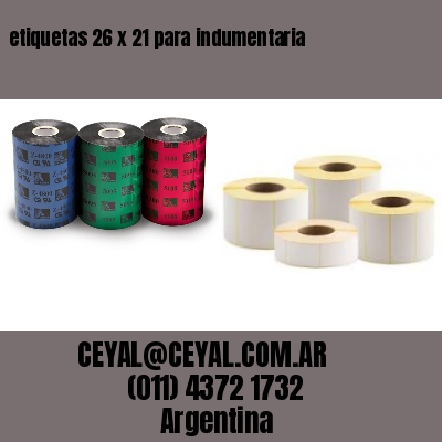 etiquetas 26 x 21 para indumentaria