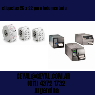 etiquetas 26 x 22 para indumentaria
