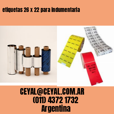 etiquetas 26 x 22 para indumentaria