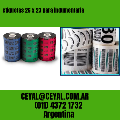 etiquetas 26 x 23 para indumentaria