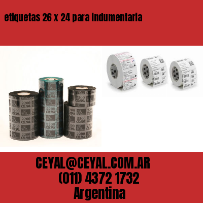 etiquetas 26 x 24 para indumentaria
