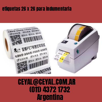 etiquetas 26 x 26 para indumentaria