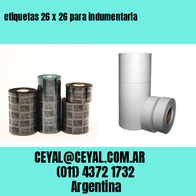 etiquetas 26 x 26 para indumentaria