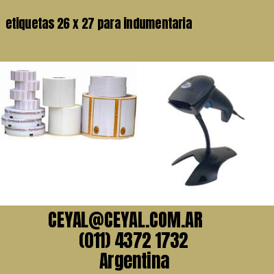 etiquetas 26 x 27 para indumentaria