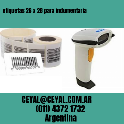 etiquetas 26 x 28 para indumentaria