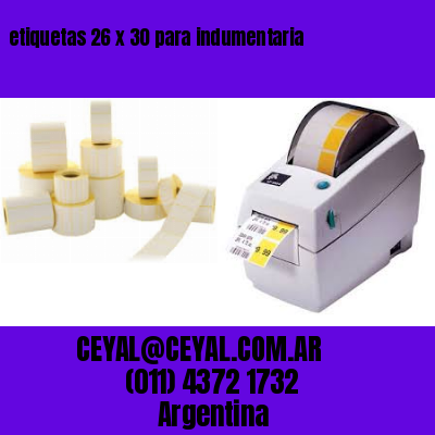 etiquetas 26 x 30 para indumentaria