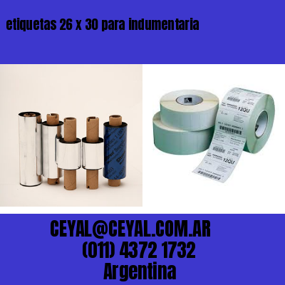 etiquetas 26 x 30 para indumentaria