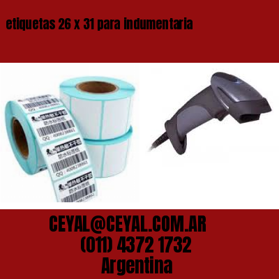 etiquetas 26 x 31 para indumentaria