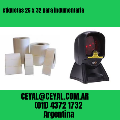 etiquetas 26 x 32 para indumentaria