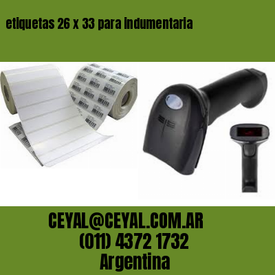 etiquetas 26 x 33 para indumentaria
