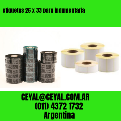 etiquetas 26 x 33 para indumentaria