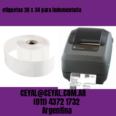 etiquetas 26 x 34 para indumentaria