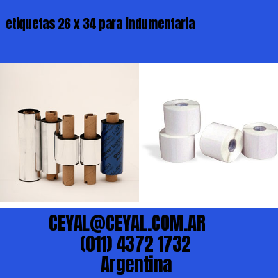 etiquetas 26 x 34 para indumentaria