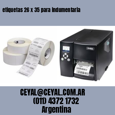 etiquetas 26 x 35 para indumentaria