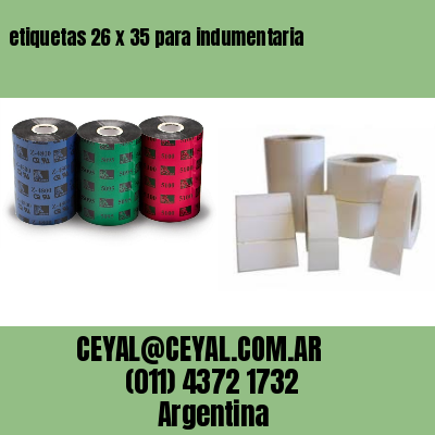etiquetas 26 x 35 para indumentaria