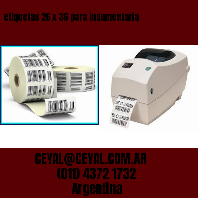 etiquetas 26 x 36 para indumentaria