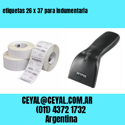 etiquetas 26 x 37 para indumentaria