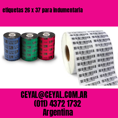 etiquetas 26 x 37 para indumentaria