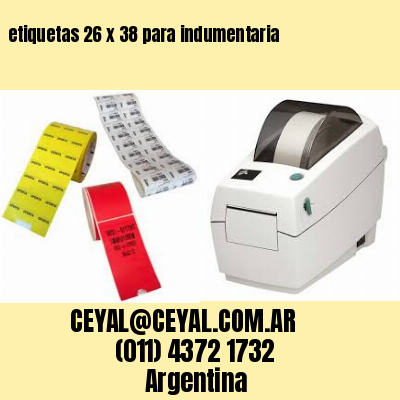 etiquetas 26 x 38 para indumentaria